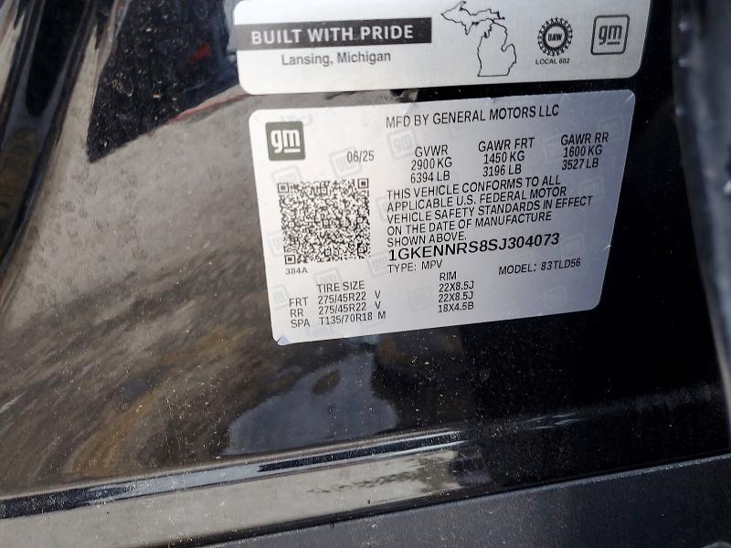 Aukcja sprzedaży 2025 Gmc Acadia, vin: 1GKENNRS8SJ304073, numer aukcji: 61642626