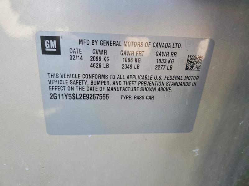 Aukcja sprzedaży 2014 Chevrolet Impala, vin: 2G11Y5SL2E9267566, numer aukcji: 63178126