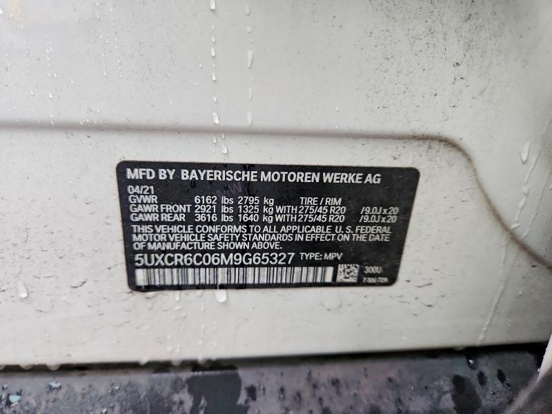 Aukcja sprzedaży 2021 Bmw X5, vin: 5UXCR6C06M9G65327, numer aukcji: 62625026