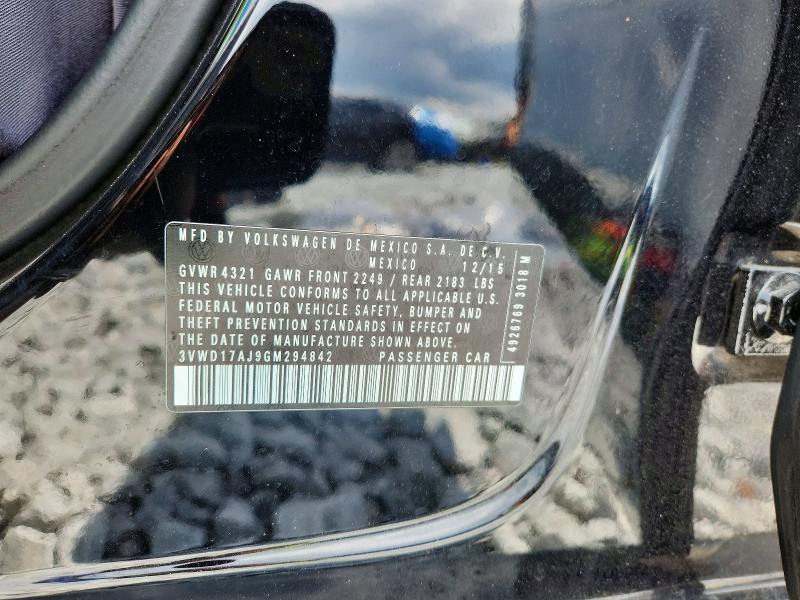 Aukcja sprzedaży 2016 Volkswagen Jetta, vin: 3VWD17AJ9GM294842, numer aukcji: 59813616