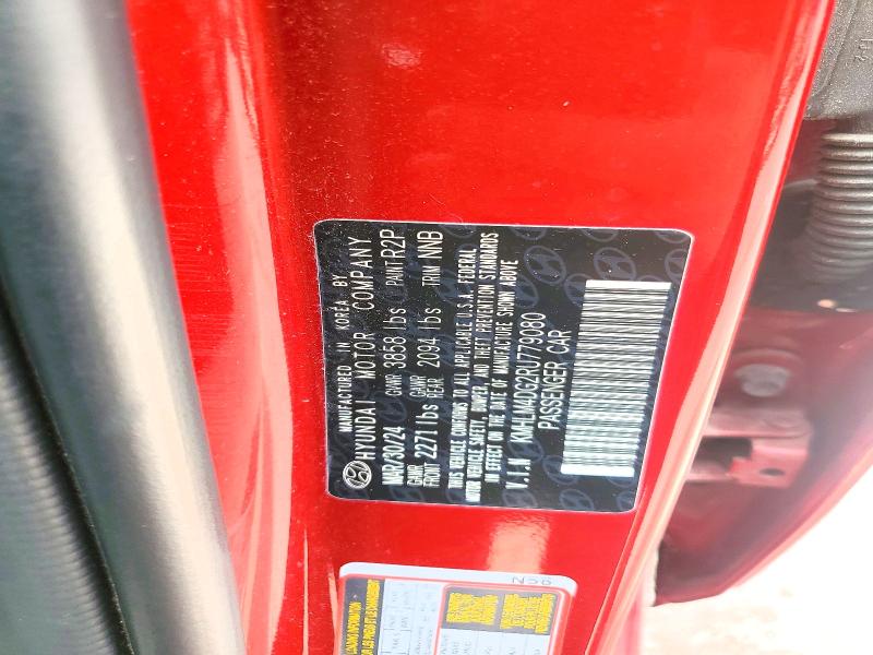 Aukcja sprzedaży 2024 Hyundai Elantra, vin: KMHLM4DG2RU779080, numer aukcji: 64906566