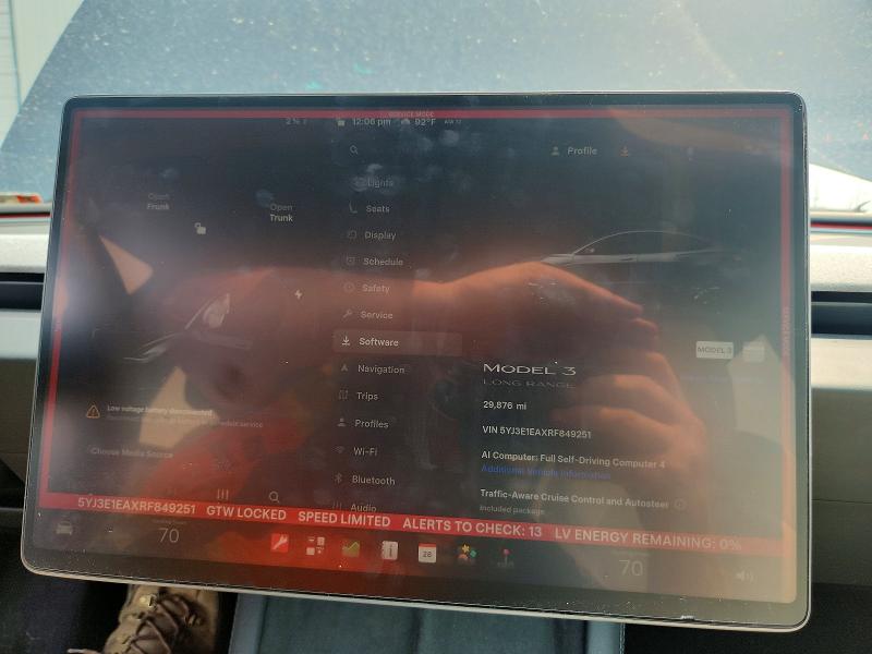 62854896 :رقم المزاد ، 5YJ3E1EAXRF849251 vin ، 2024 Tesla Model 3 مزاد بيع