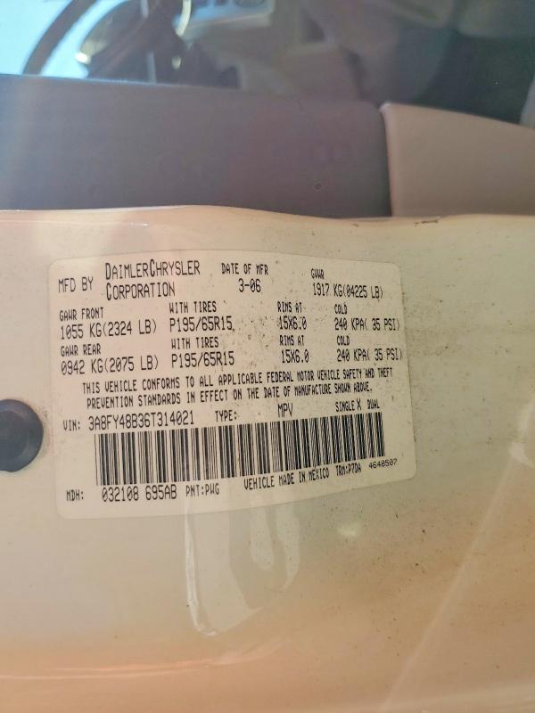 Aukcja sprzedaży 2006 Chrysler Pt Cruiser, vin: 3A8FY48B36T314021, numer aukcji: 63391796