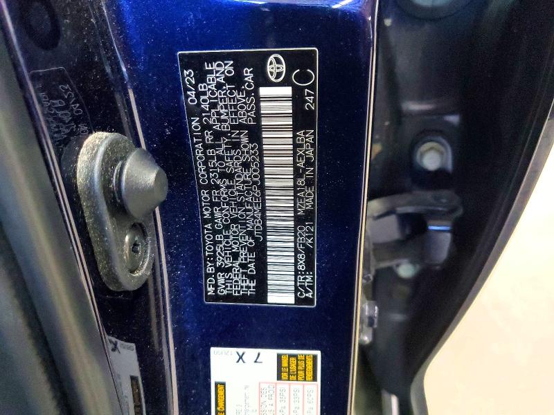 Продаж на аукціоні авто 2023 Toyota Corolla, vin: JTDB4MEE6PJ005233, номер лоту: 59962296