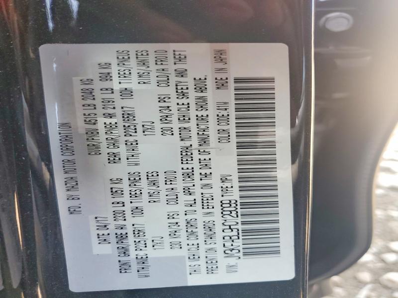 61041076 :رقم المزاد ، JM3KFABL9H0129099 vin ، 2017 Mazda Cx-5 مزاد بيع