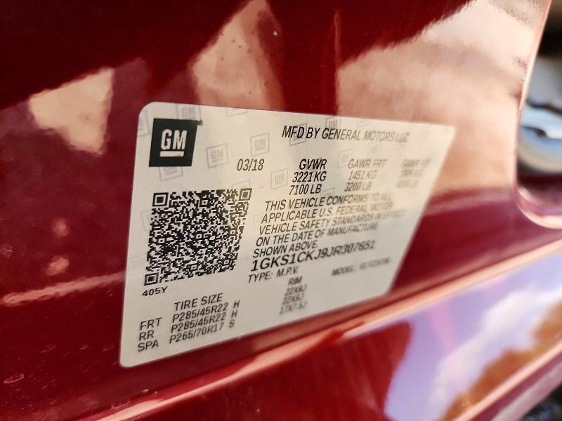 Продажа на аукционе авто 2018 Gmc Yukon, vin: 1GKS1CKJ9JR307651, номер лота: 62474746