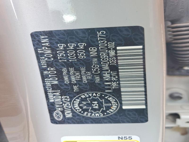 2024 Hyundai Elantra მანქანა იყიდება აუქციონზე, vin: KMHLM4DG9RU703775, აუქციონის ნომერი: 59328906