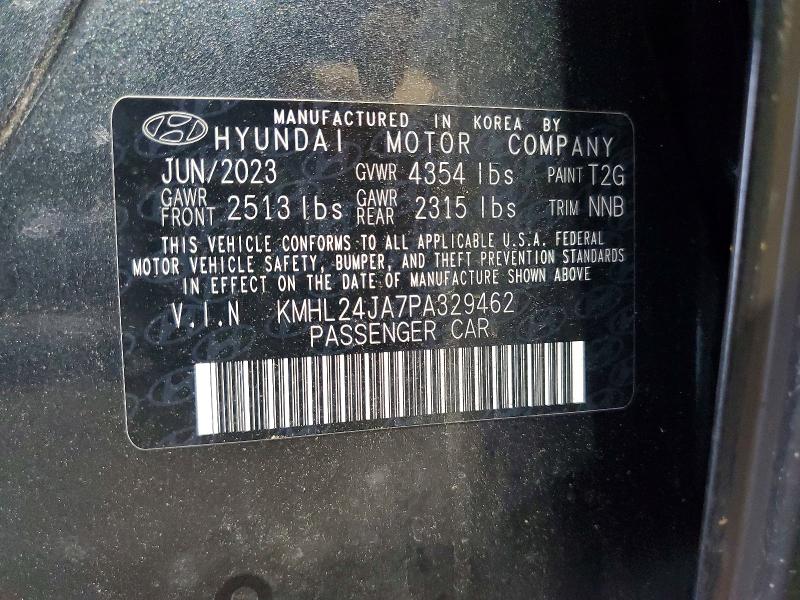 Продаж на аукціоні авто 2023 Hyundai Sonata, vin: KMHL24JA7PA329462, номер лоту: 60556986