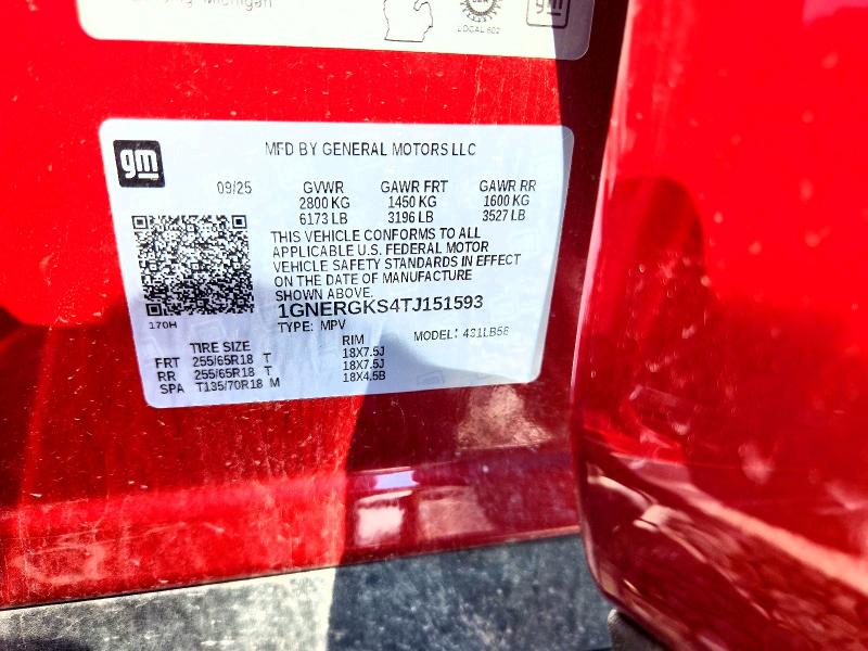 60041206 :رقم المزاد ، 1GNERGKS4TJ151593 vin ، 2026 Chevrolet Traverse مزاد بيع