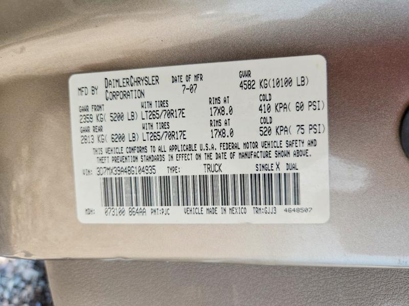 Aukcja sprzedaży 2008 Dodge Ram 3500, vin: 3D7MX39A48G104935, numer aukcji: 58563286
