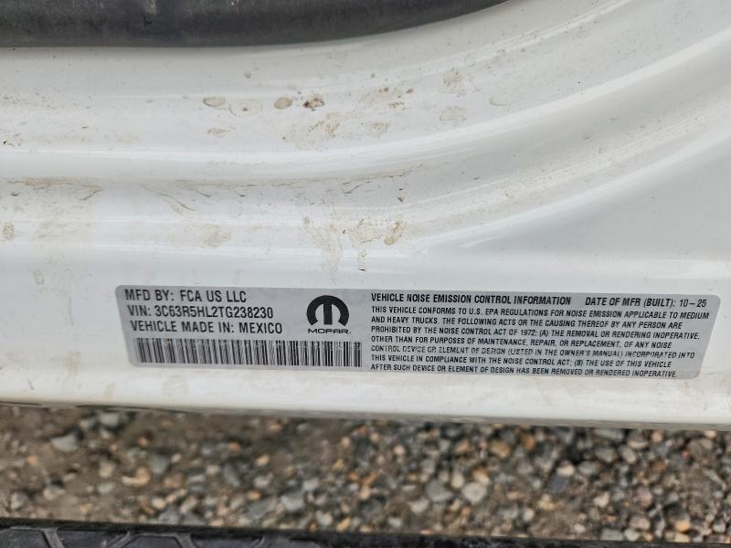 2026 Ram 2500 მანქანა იყიდება აუქციონზე, vin: 3C63R5HL2TG238230, აუქციონის ნომერი: 62768336