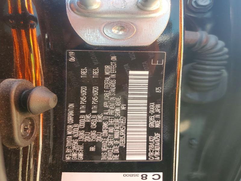 59610246 :رقم المزاد ، JTEBU5JR9K5718557 vin ، 2019 Toyota 4runner مزاد بيع