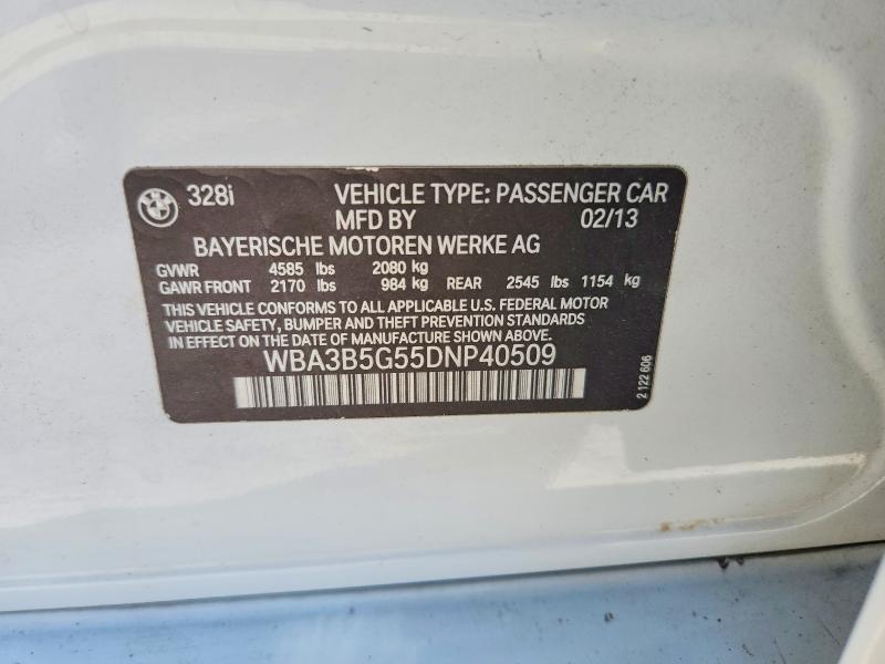 Продажа на аукционе авто 2013 Bmw 328, vin: WBA3B5G55DNP40509, номер лота: 60999976