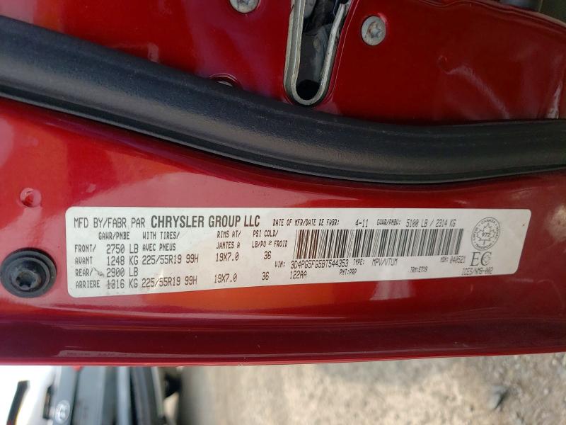 60657206 :رقم المزاد ، 3D4PG5FG5BT544353 vin ، 2011 Dodge Journey مزاد بيع