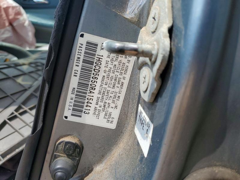 1994 Honda Accord მანქანა იყიდება აუქციონზე, vin: 1HGCD5650RA154413, აუქციონის ნომერი: 60479016