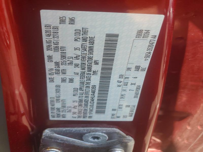 Aukcja sprzedaży 2017 Ford Escape, vin: 1FMCU0JD4HUA48359, numer aukcji: 61128236