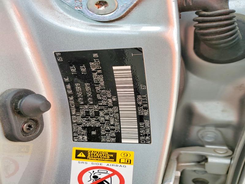 Aukcja sprzedaży 2018 Toyota Highlander, vin: 5TDDZRFH1JS871609, numer aukcji: 62950146