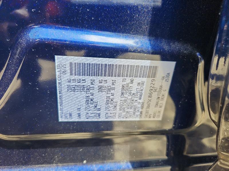 Продажа на аукционе авто 2025 Nissan Rogue, vin: 5N1BT3BA7SC869229, номер лота: 60935796
