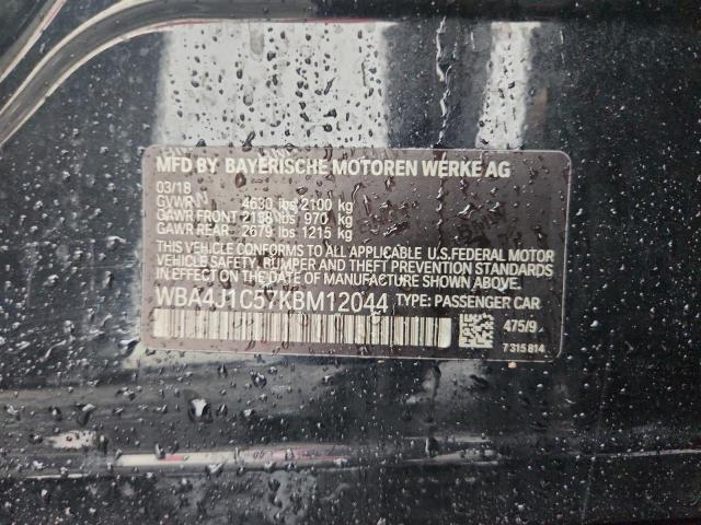 Продажа на аукционе авто 2019 Bmw 430i, vin: WBA4J1C57KBM12044, номер лота: 62655886