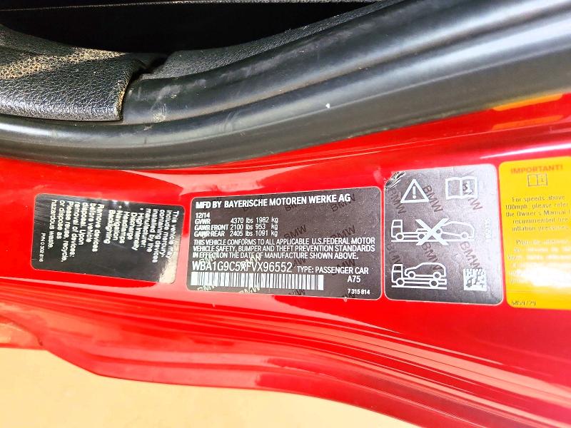 Aukcja sprzedaży 2015 Bmw 228, vin: WBA1G9C5XFVX96552, numer aukcji: 62814506
