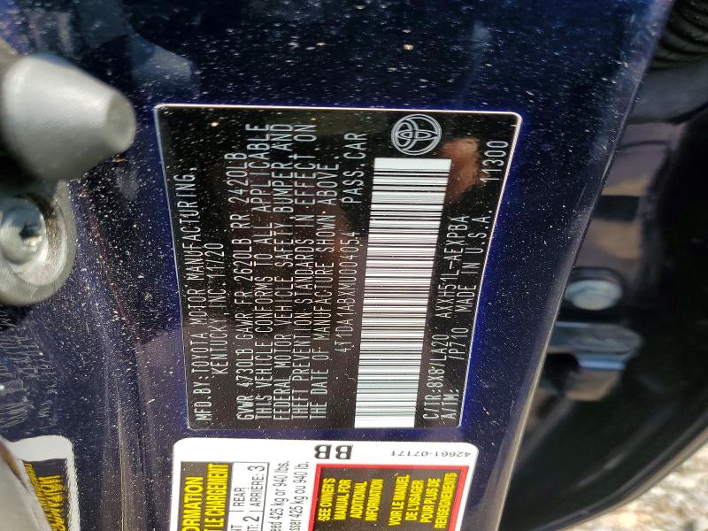 Aukcja sprzedaży 2021 Toyota Avalon, vin: 4T1DA1ABXMU004054, numer aukcji: 60766816