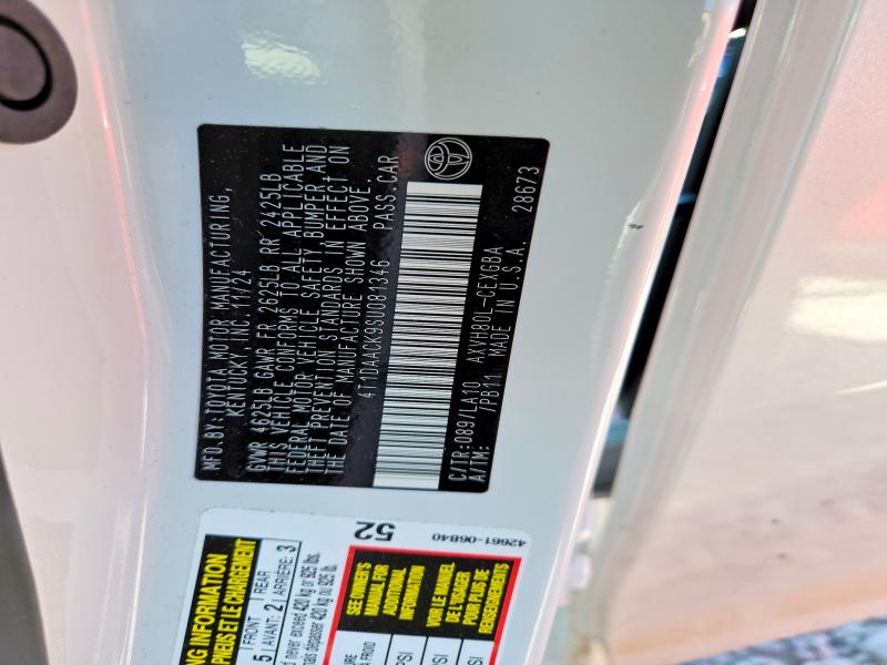 Aukcja sprzedaży 2025 Toyota Camry, vin: 4T1DAACK9SU081346, numer aukcji: 62003026