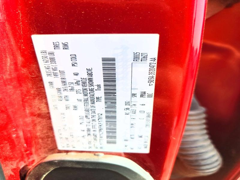 2015 Ford F150 მანქანა იყიდება აუქციონზე, vin: 1FTEW1CP6FKF17612, აუქციონის ნომერი: 59223896