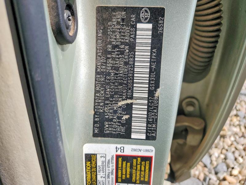 Продаж на аукціоні авто 2008 Toyota Avalon, vin: 4T1BK36B58U258835, номер лоту: 59899096