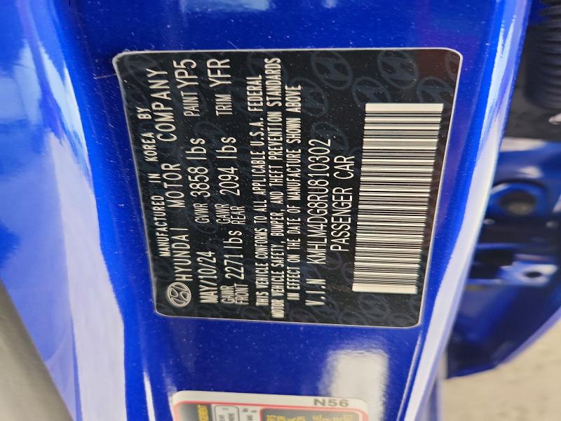 Продаж на аукціоні авто 2024 Hyundai Elantra, vin: KMHLM4DG8RU810302, номер лоту: 59829706