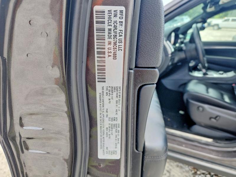 Продажа на аукционе авто 2021 Jeep Grand Cherokee, vin: 1C4RJFBG7MC674880, номер лота: 61508376
