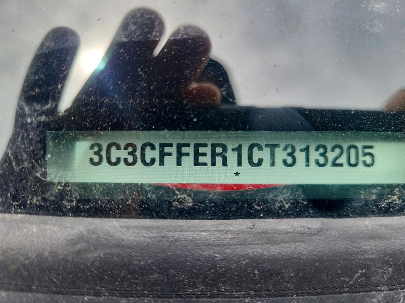 59582106 :رقم المزاد ، 3C3CFFER1CT313205 vin ، 2012 Fiat 500 مزاد بيع