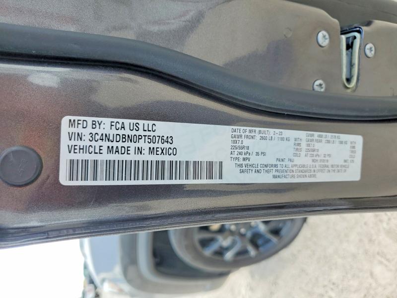 Aukcja sprzedaży 2023 Jeep Compass, vin: 3C4NJDBN0PT507643, numer aukcji: 58390256