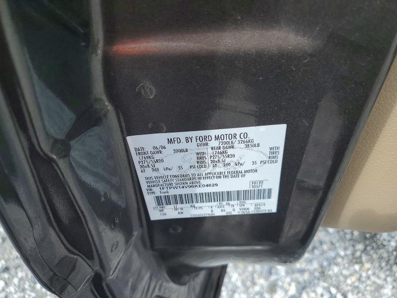 Aukcja sprzedaży 2006 Ford F150, vin: 1FTPW14V96KE04629, numer aukcji: 62960566