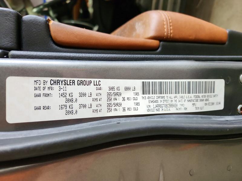 62254796 :رقم المزاد ، 1J4RR6GT6BC589020 vin ، 2011 Jeep Grand Cherokee مزاد بيع
