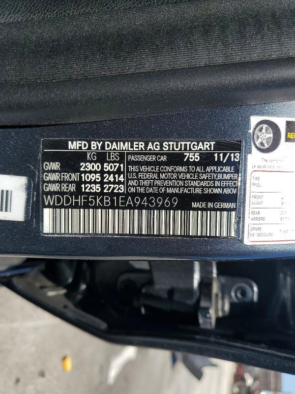 Продаж на аукціоні авто 2014 Mercedes-benz E, vin: WDDHF5KB1EA943969, номер лоту: 63183046