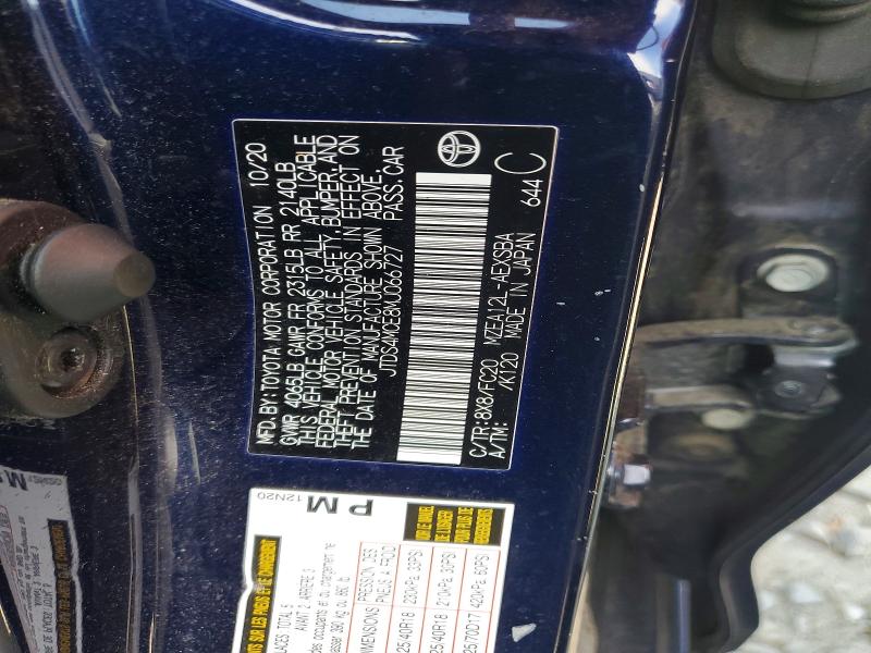 Aukcja sprzedaży 2021 Toyota Corolla, vin: JTDS4MCE8MJ066727, numer aukcji: 61773606
