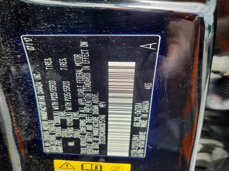 61816916 :رقم المزاد ، 2T2ZZMCA8HC075146 vin ، 2017 Lexus Rx 350 مزاد بيع
