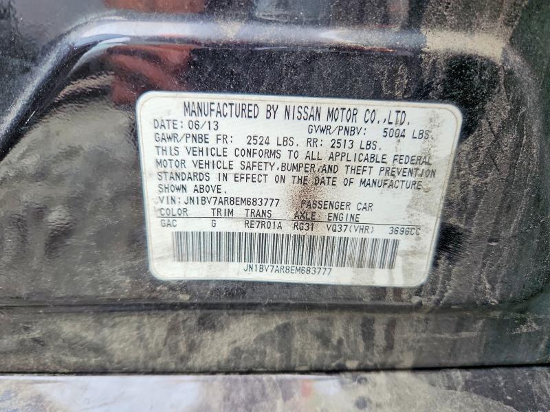 2014 Infiniti Q50 მანქანა იყიდება აუქციონზე, vin: JN1BV7AR8EM683777, აუქციონის ნომერი: 61279686