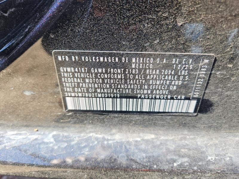 Продажа на аукционе авто 2026 Volkswagen Jetta, vin: 3VW5W7BU2TM031519, номер лота: 60454326