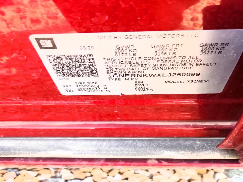 Продажа на аукционе авто 2020 Chevrolet Traverse, vin: 1GNERNKWXLJ250099, номер лота: 63017756