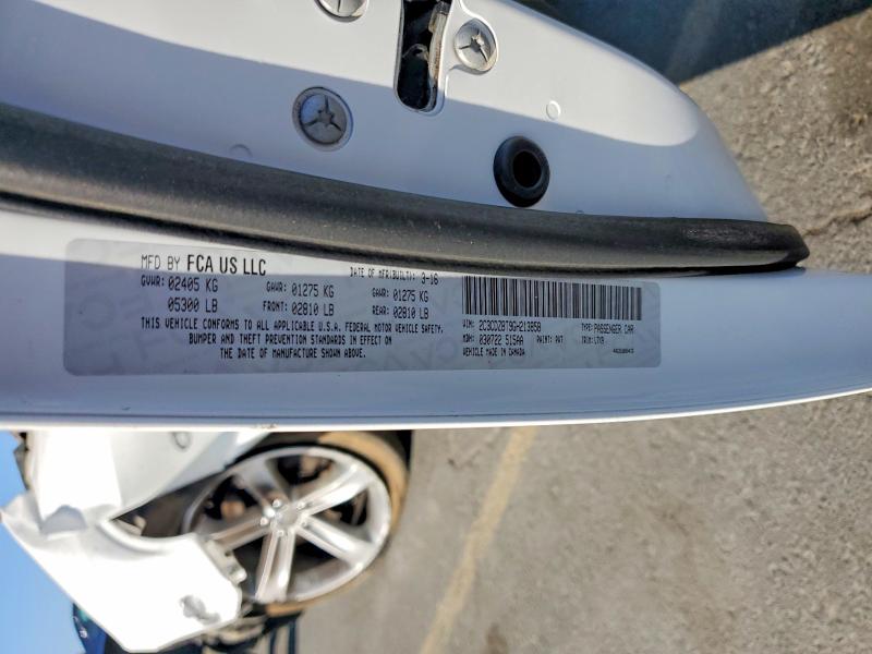 2016 Dodge Challenger მანქანა იყიდება აუქციონზე, vin: 2C3CDZBT9GH213858, აუქციონის ნომერი: 61791586