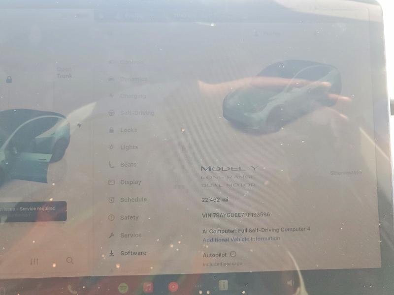 2024 Tesla Model Y მანქანა იყიდება აუქციონზე, vin: 7SAYGDEE7RF193596, აუქციონის ნომერი: 48701316