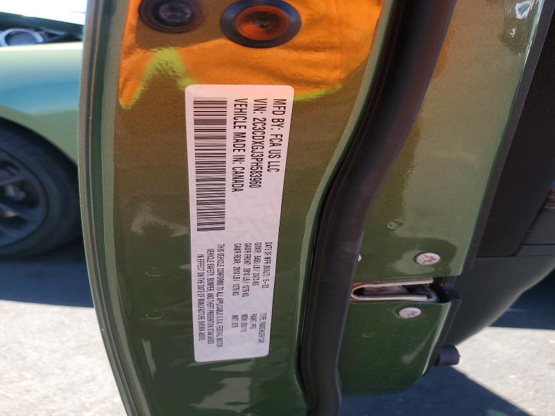 60440276 :رقم المزاد ، 2C3CDXGJ3PH583960 vin ، 2023 Dodge Charger مزاد بيع