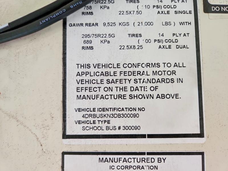 Продажа на аукционе авто 2013 Ic Corporation 3000, vin: 4DRBUSKN3DB300090, номер лота: 58135926