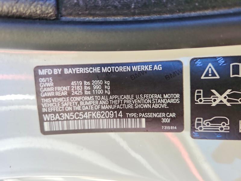 60066926 :رقم المزاد ، WBA3N5C54FK620914 vin ، 2015 Bmw 428 مزاد بيع