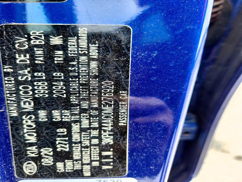 Aukcja sprzedaży 2021 Kia Forte, vin: 3KPF44AC0ME276920, numer aukcji: 61376396