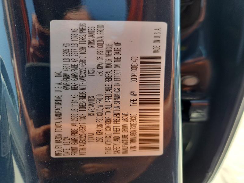63313226 :رقم المزاد ، 7MMVABBM7SN339360 vin ، 2025 Mazda Cx-50 مزاد بيع