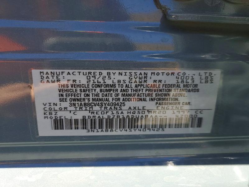 Продажа на аукционе авто 2025 Nissan Sentra, vin: 3N1AB8CV4SY409425, номер лота: 59360266