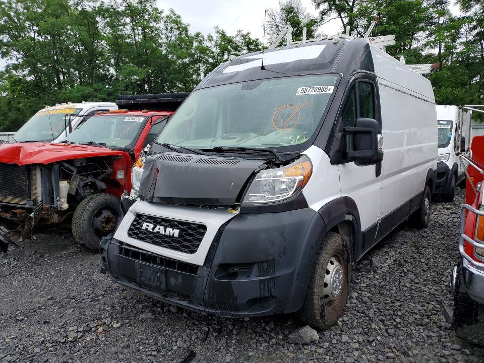 58720986 :رقم المزاد ، 3C6TRVDGXLE133553 vin ، 2020 Ram Promaster 2500 مزاد بيع