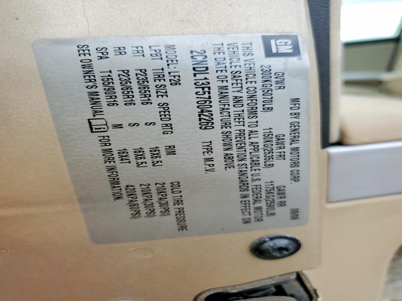 Aukcja sprzedaży 2007 Chevrolet Equinox, vin: 2CNDL13F576042269, numer aukcji: 63031246